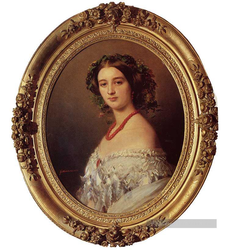 Malcy Louise Caroline Frédérique Berthier de Wagram Princesse Murat portrait royauté Franz Xaver Winterhalter Peintures à l'huile